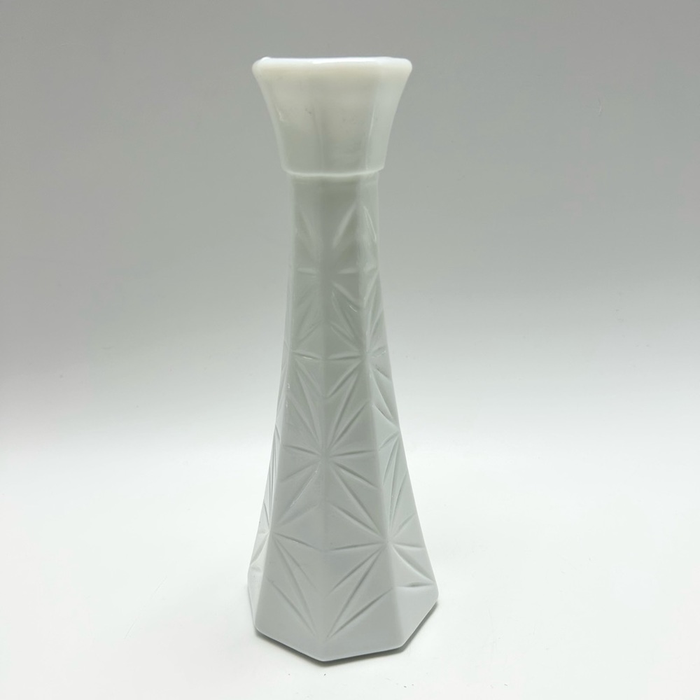 Hoosier - Vintage Milk Glass Vase.